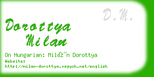 dorottya milan business card